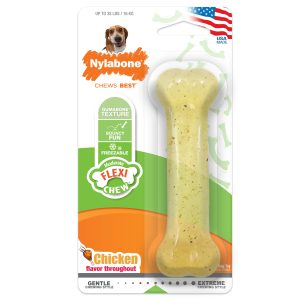 Nylabone FlexiChew Chicken, Wolf Dog Chew Toy