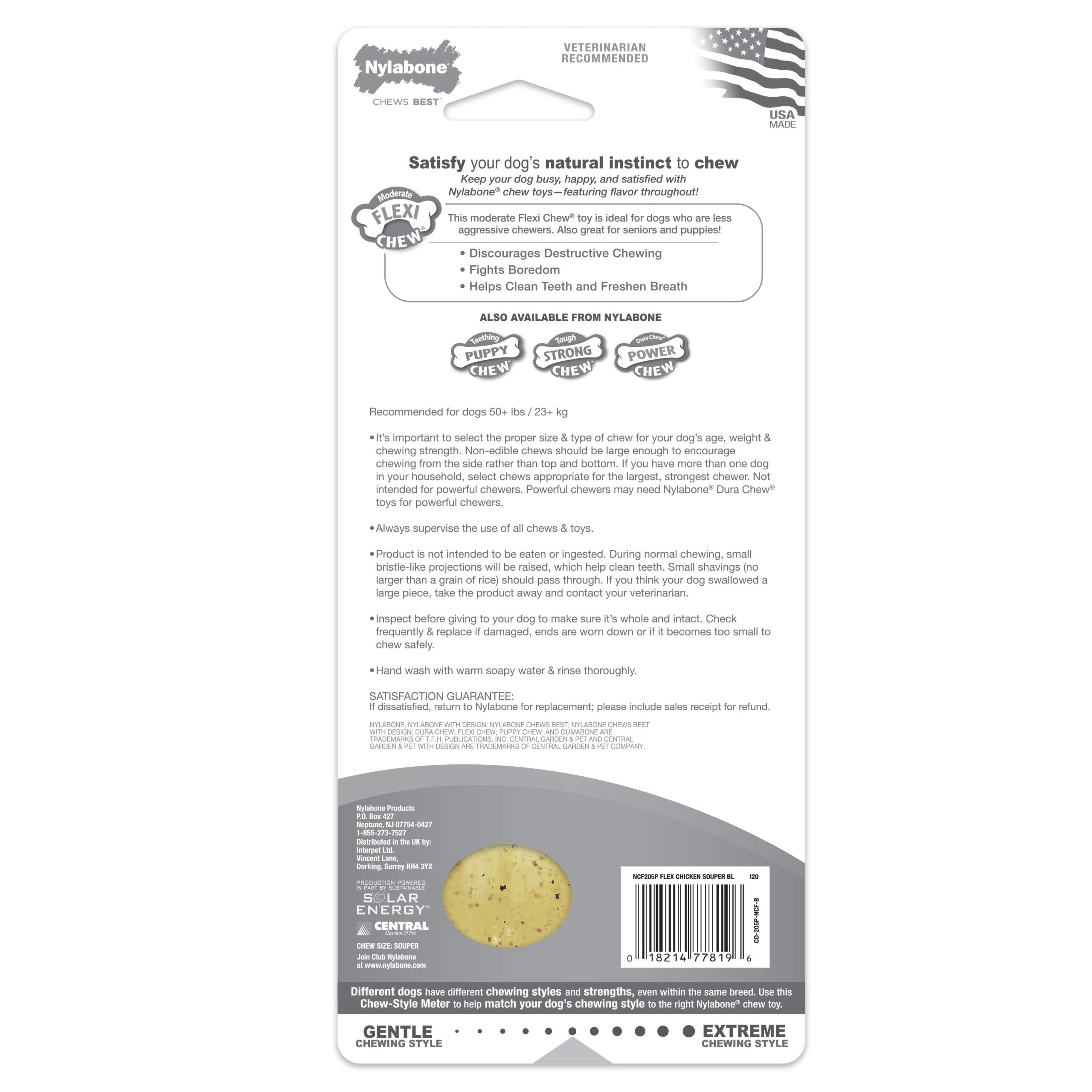 Nylabone Moderate Chew Chicken Chew Toy, XL/Souper - Image 8