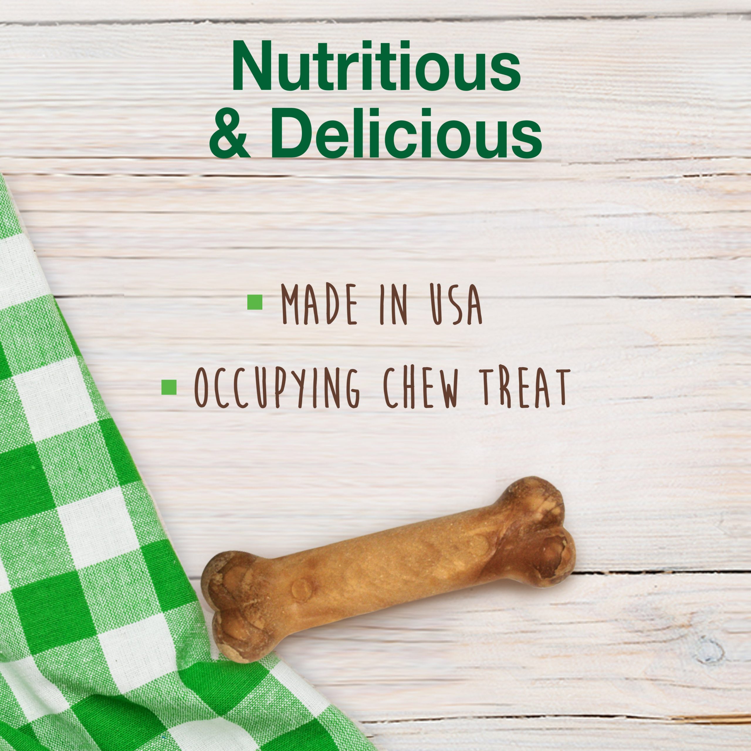Nylabone Healthy Edibles Roast Beef & Chicken, XS/Petite Dog Chews, 48 ct - Image 3