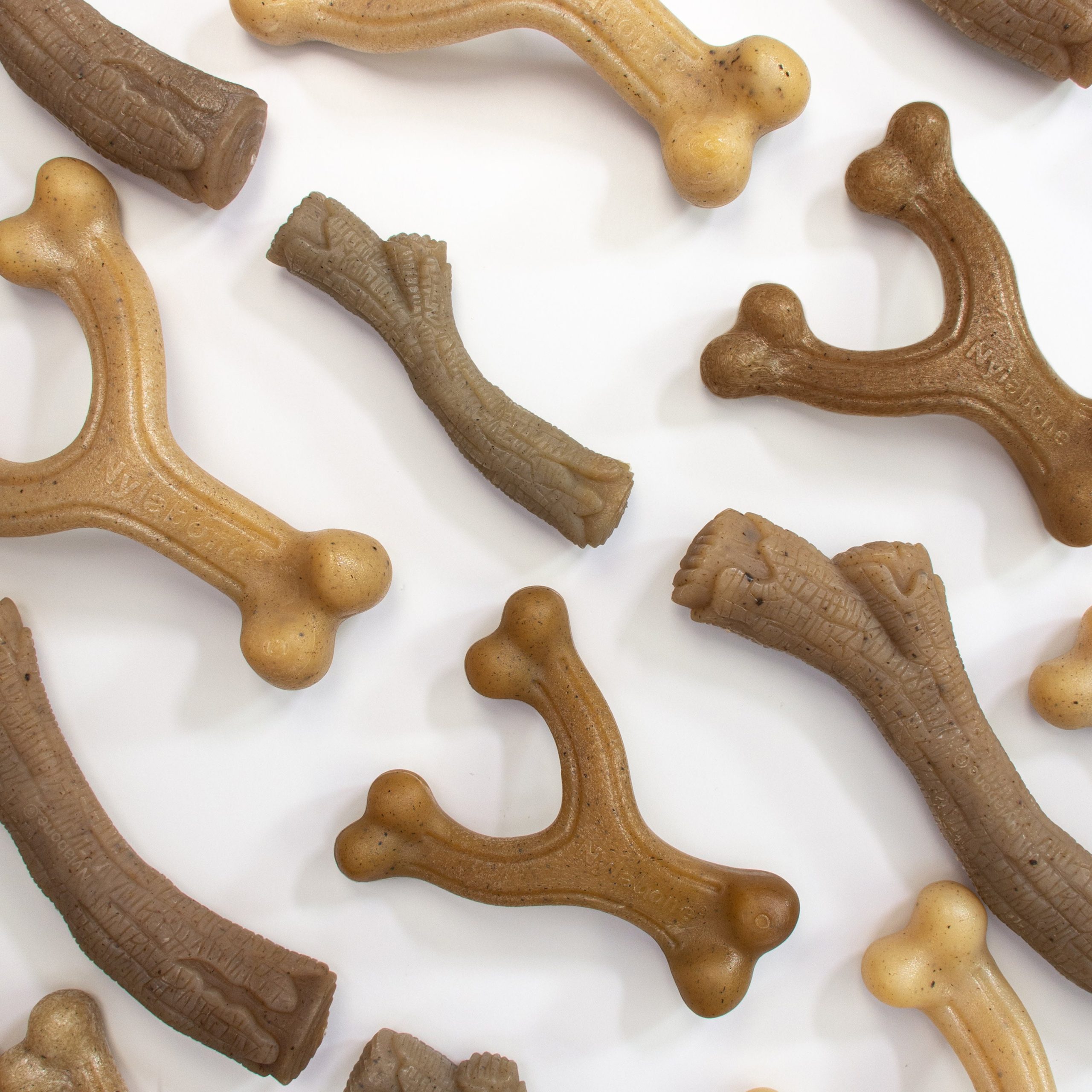 Nylabone Gourmet Style Strong Chew Wishbone, Bacon, Large/Giant - Image 7