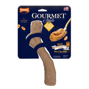 Nylabone Gourmet Style Strong Chew Stick, Peanut Butter, Souper/X-Large