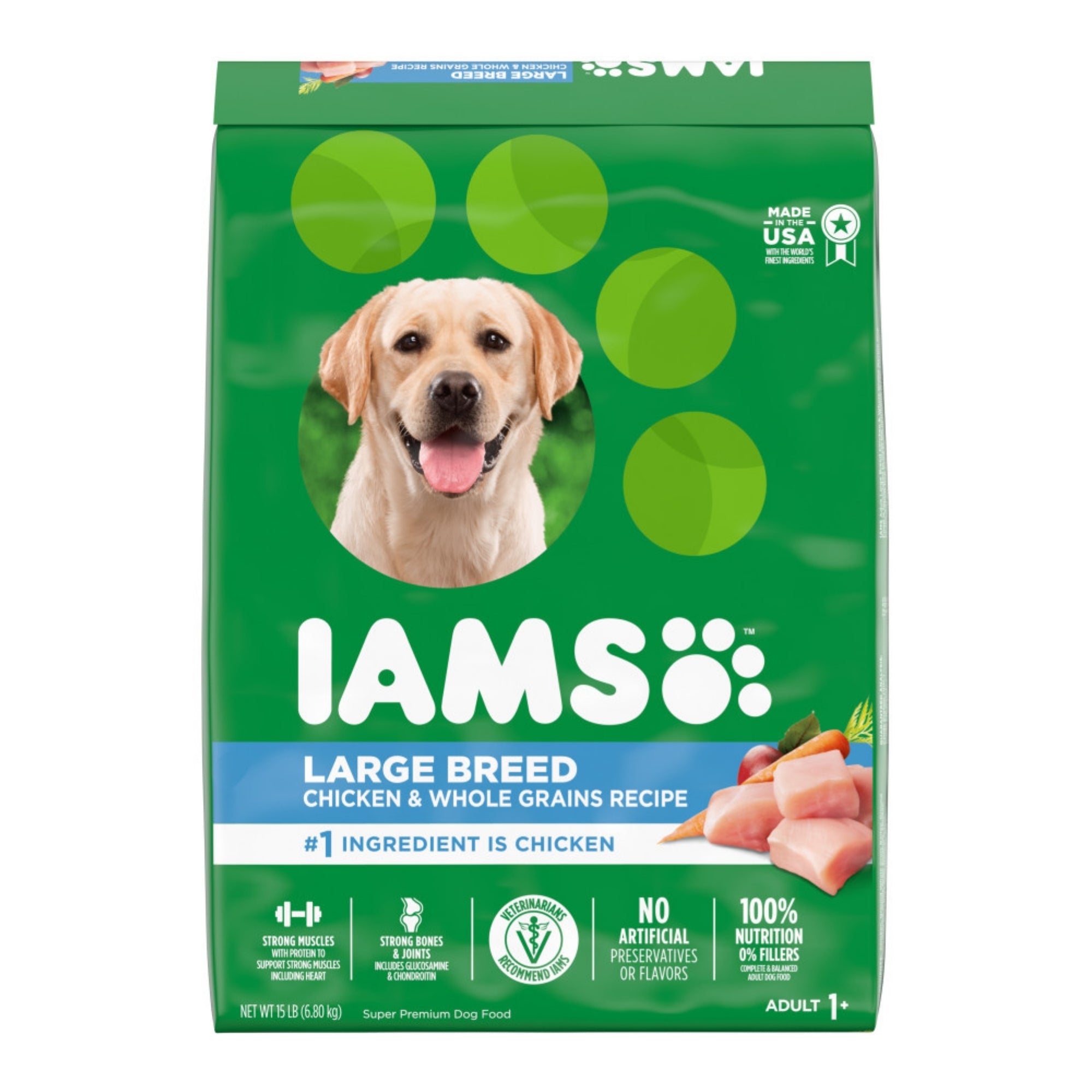 IAMS ProActive Health Adult Large Breed Dry Dog Food, 15 lb