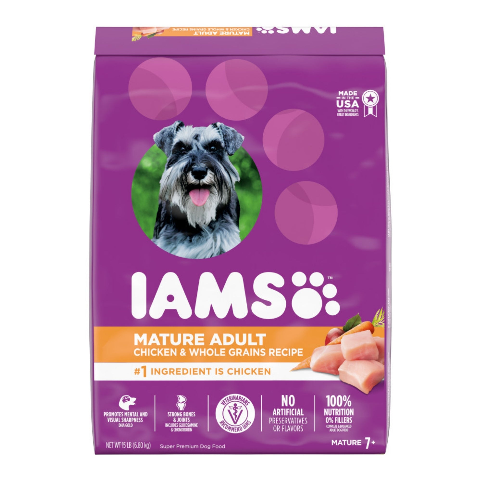 IAMS ProActive Health Mature Adult 7+ Dry Dog Food, 15 lb