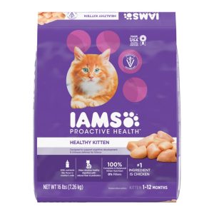 IAMS ProActive Health Healthy Kitten Dry Food, Chicken, 16 lb