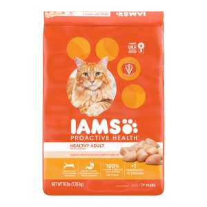 IAMS ProActive Health Adult Original Dry Cat Food with Chicken, 22 lb