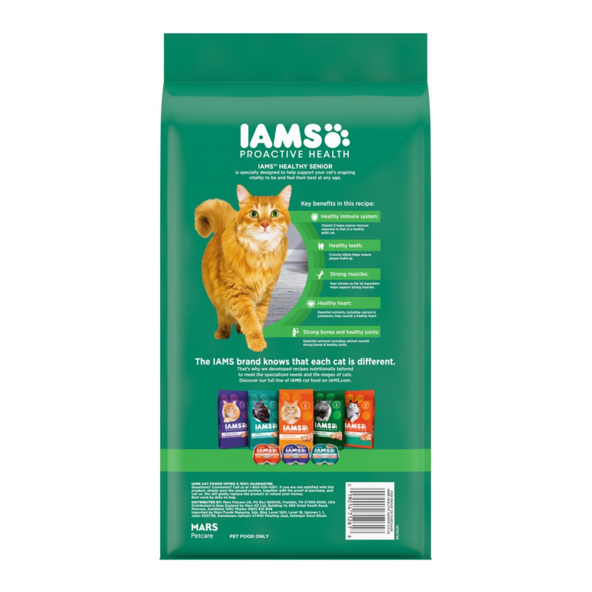 IAMS ProActive Health Lively Senior 11+ Dry Cat Food, Chicken, 3.5 lb - Image 2