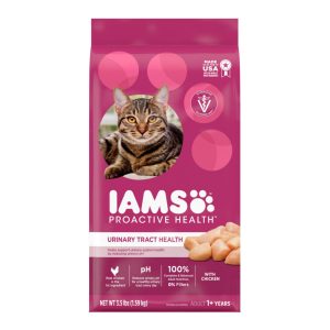 IAMS ProActive Health Urinary Tract Health Dry Cat Food, Chicken, 3.5 lb