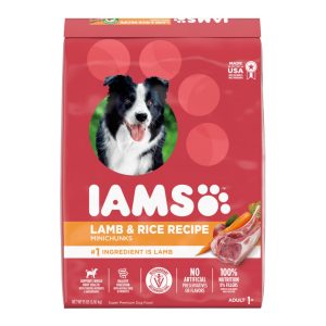 IAMS ProActive Health Adult Lamb MiniChunks Dry Dog Food, 15 lb