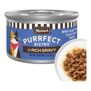 Merrick Bistro Wild Caught Tuna, Cod & Carrot in Gravy, 3 oz (24 Pack)
