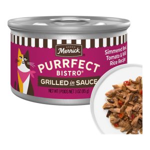 Merrick Bistro Simmered Beef, Tomato & Wild Rice in Gravy, 3 oz (24 Pack)