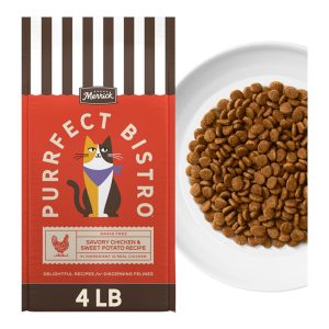 Merrick Purrfect Bistro Grain-Free Dry Cat Food, Chicken & Sweet Potato, 4 lb