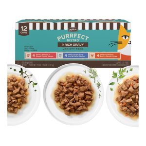 Merrick Purrfect Bistro Chunks in Gravy Variety Pack, 3 oz (Case of 24)