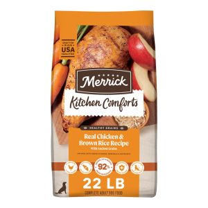 Merrick Kitchen Comforts Real Chicken & Brown Rice Dry Dog Food, 22 lb