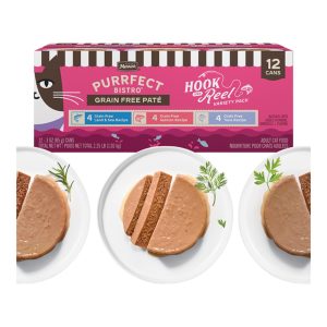 Merrick Purrfect Bistro Hook & Reel Pâté Variety Pack, 3 oz (Case of 24)