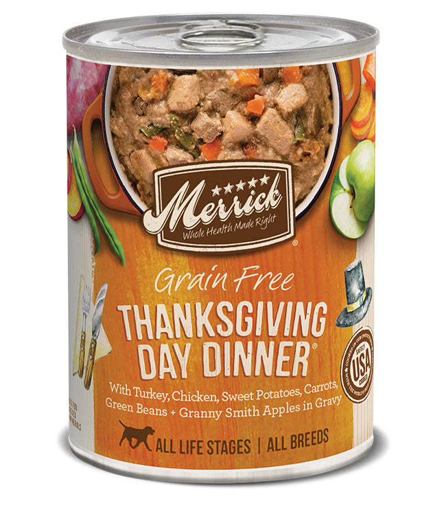 Merrick Thanksgiving Day Dinner Wet Dog Food, 12.7 oz (Case of 12)