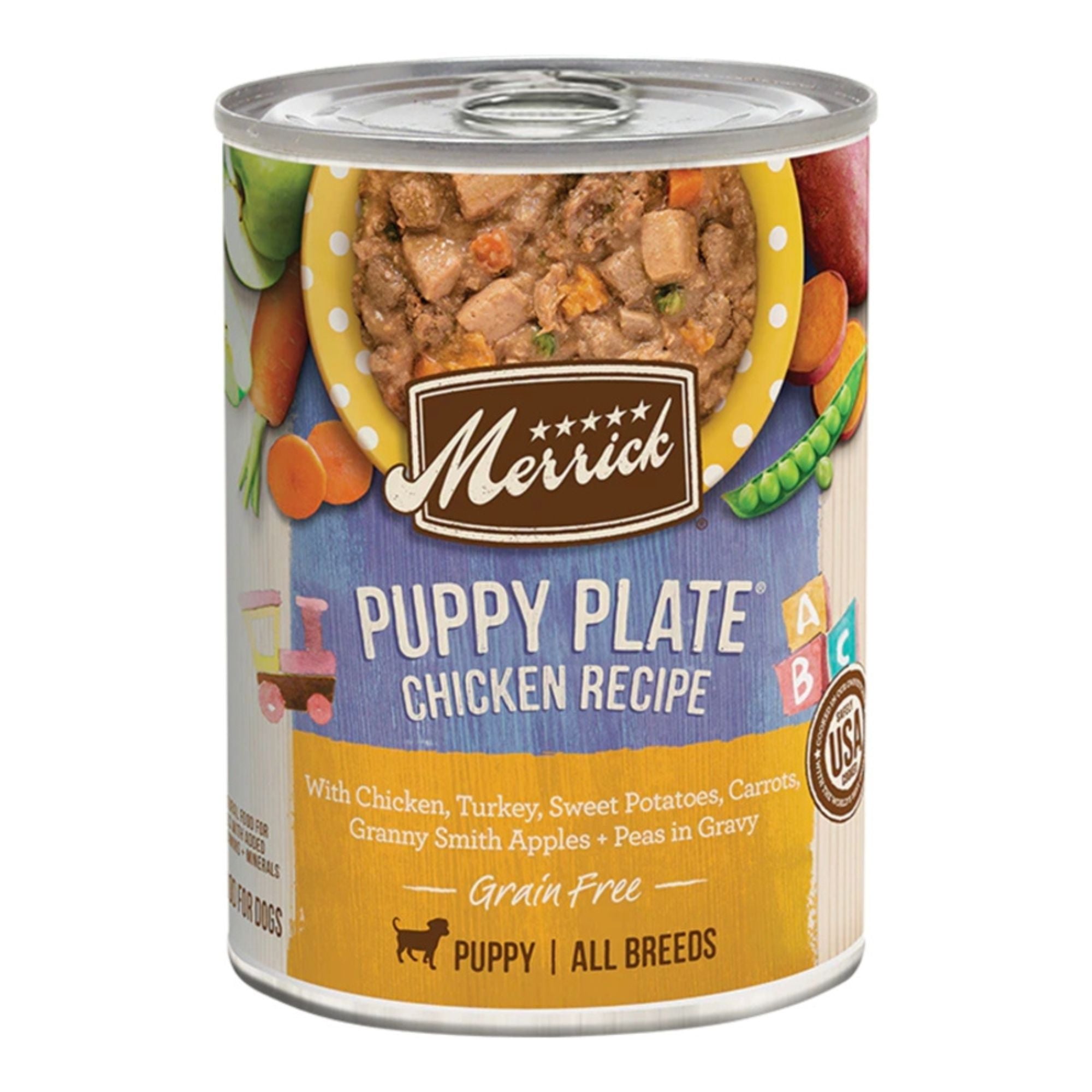 Merrick Classic Puppy Plate Wet Dog Food, 12.7 oz (Case of 12)