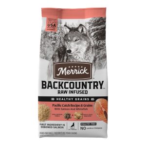 Merrick Backcountry Raw Infused Pacific Catch + Grains Dog Food, 20 lb