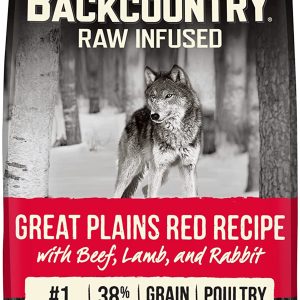 Merrick Backcountry Raw Infused Great Plains Red + Grains Dog Food, 20 lb