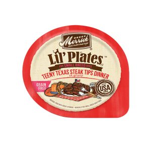 Merrick Lil' Plates Grain-Free Teeny Texas Steak Tips, 3.5 oz (Case of 12)