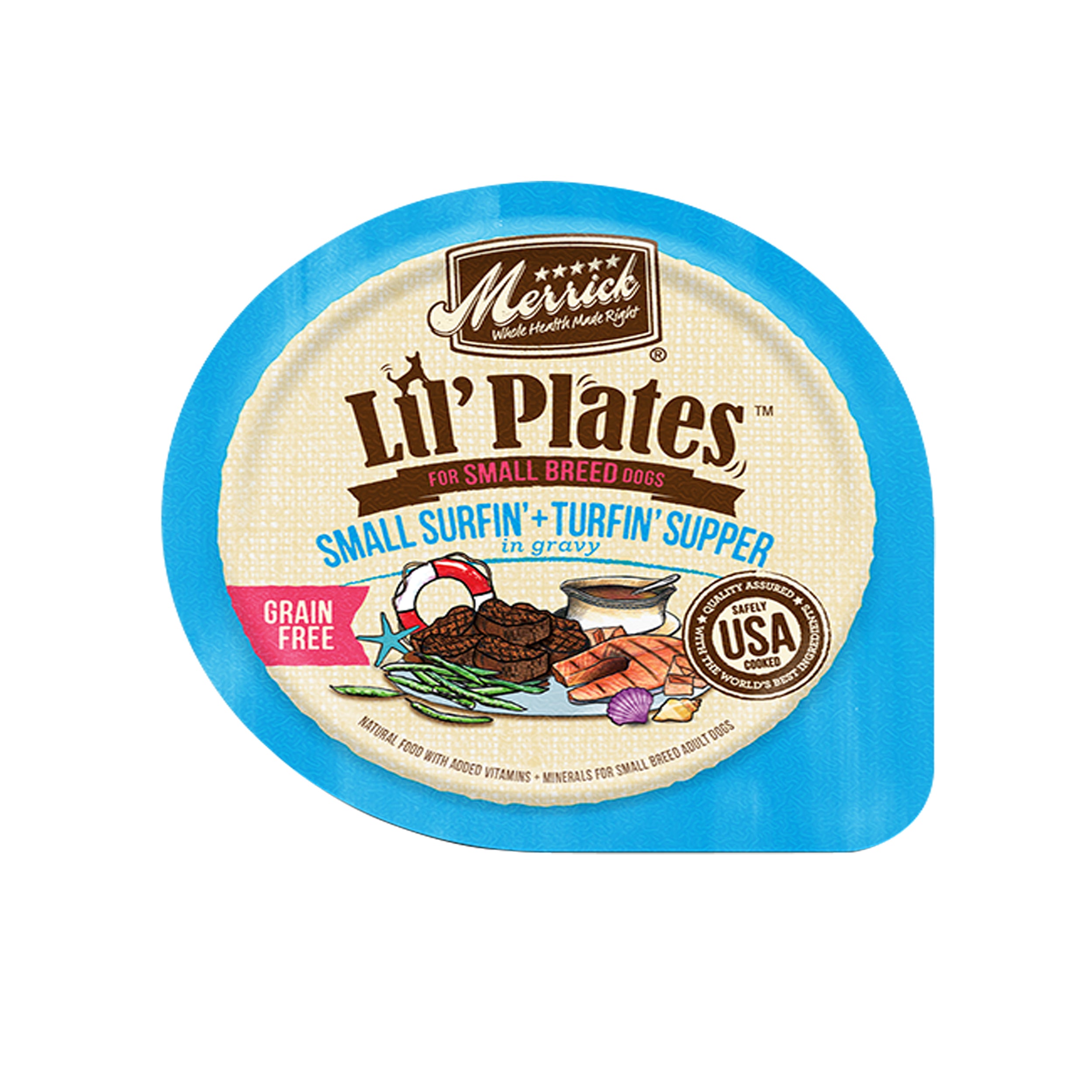 Merrick Lil' Plates Grain-Free Surfin' & Turfin' Supper, 3.5 oz (Case of 12)