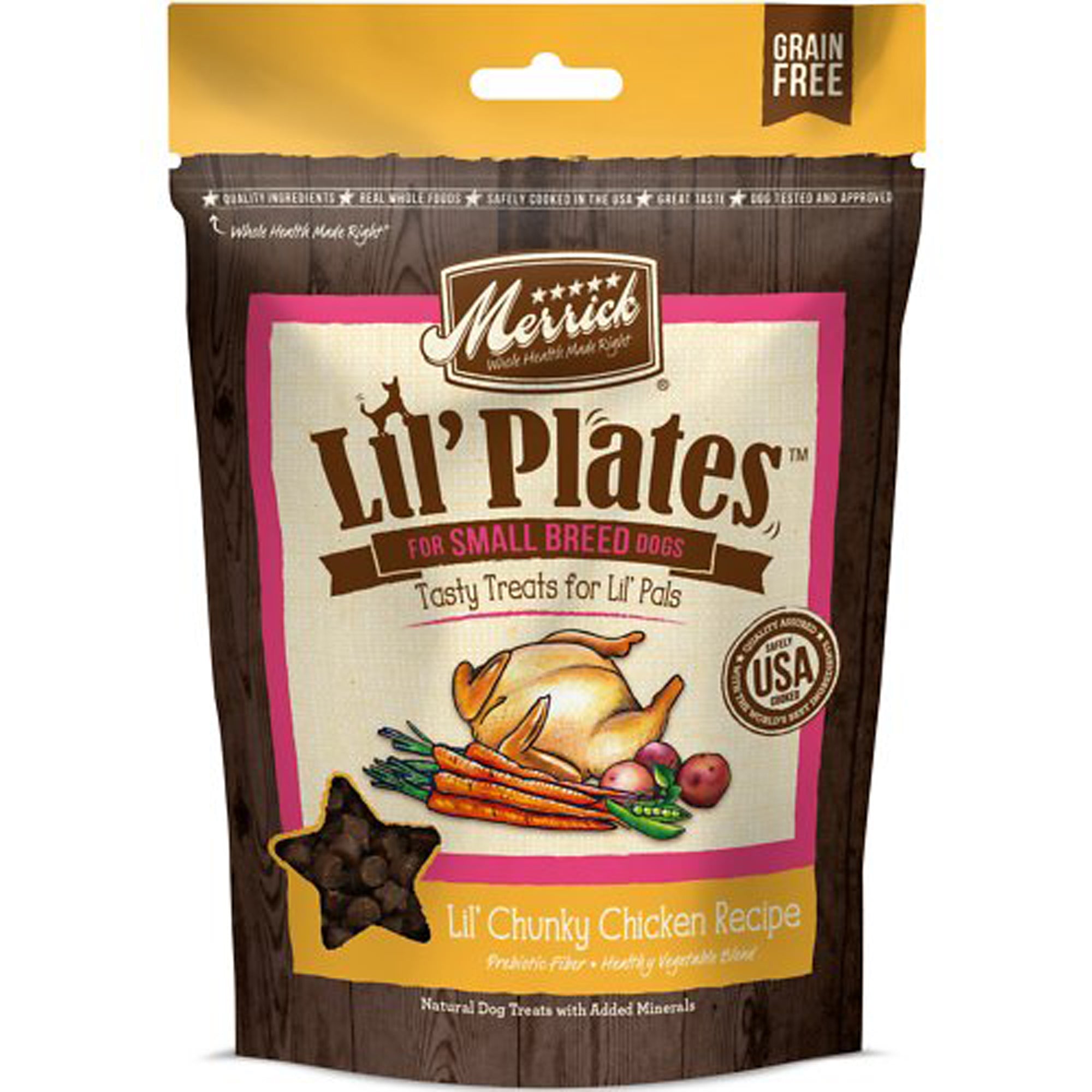 Merrick Lil' Plates Chunky Chicken Dog Treats, 5 oz (Case of 6)