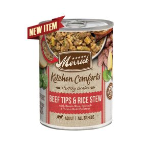 Merrick Kitchen Comforts Beef Tips & Rice Wet Dog Food, 12.7 oz (Case of 12)