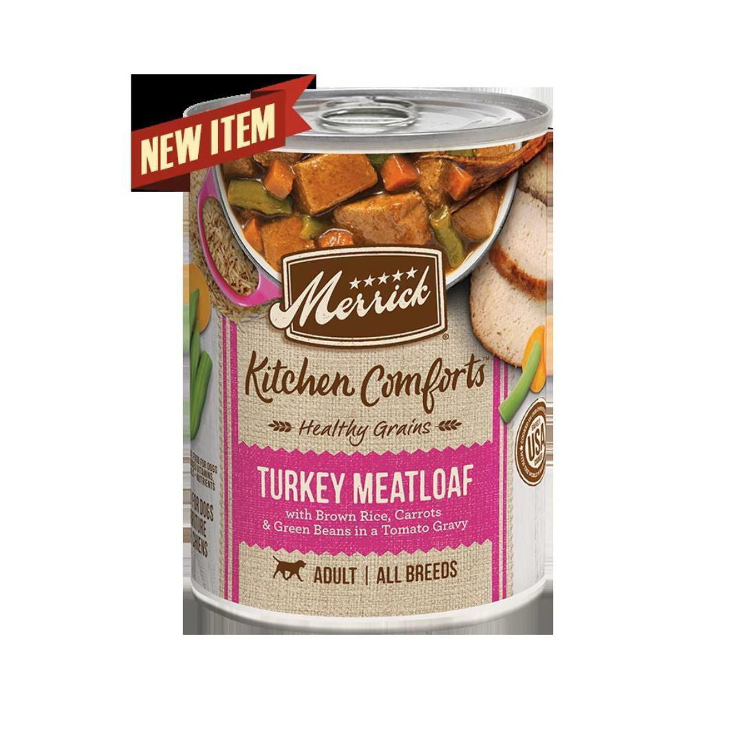 Merrick Kitchen Comforts Turkey Meatloaf Wet Dog Food, 12.7 oz (Case of 12)