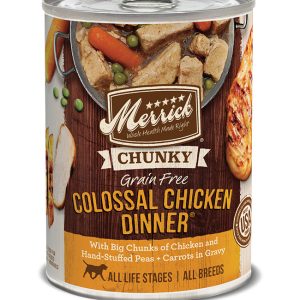 Merrick Chunky Colossal Chicken Wet Dog Food, 12.7 oz (Case of 12)