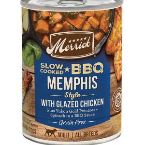 Merrick Slow-Cooked BBQ Memphis Style Chicken Wet Dog Food, 12.7 oz (Case of 12)