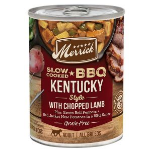 Merrick Slow-Cooked BBQ Kentucky Style Lamb Wet Dog Food, 12.7 oz (Case of 12)