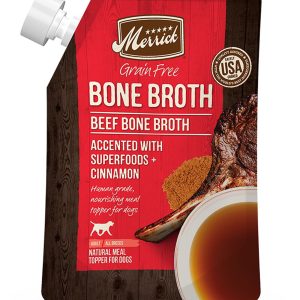 Merrick Grain-Free Beef Bone Broth for Dogs, 16 oz (Case of 10)