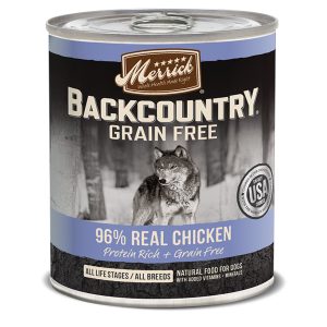 Merrick Backcountry 96% Chicken Wet Dog Food, 12.7 oz (Case of 12)