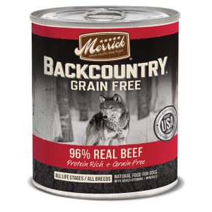 Merrick Backcountry 96% Beef Wet Dog Food, 12.7 oz (Case of 12)