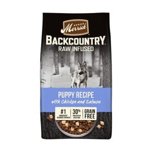 Merrick Backcountry Raw Infused Grain-Free Puppy Dry Dog Food, 20 lb