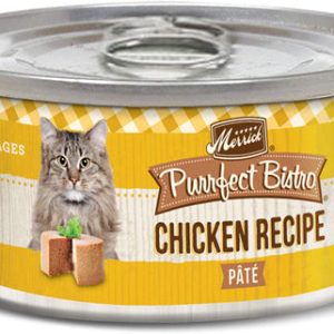 Merrick Purrfect Bistro Grain-Free Chicken Pâté Wet Cat Food, 3 oz (Case of 24)