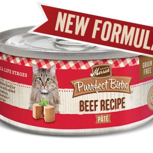 Merrick Purrfect Bistro Grain-Free Beef Pâté Wet Cat Food, 3 oz (Case of 24)