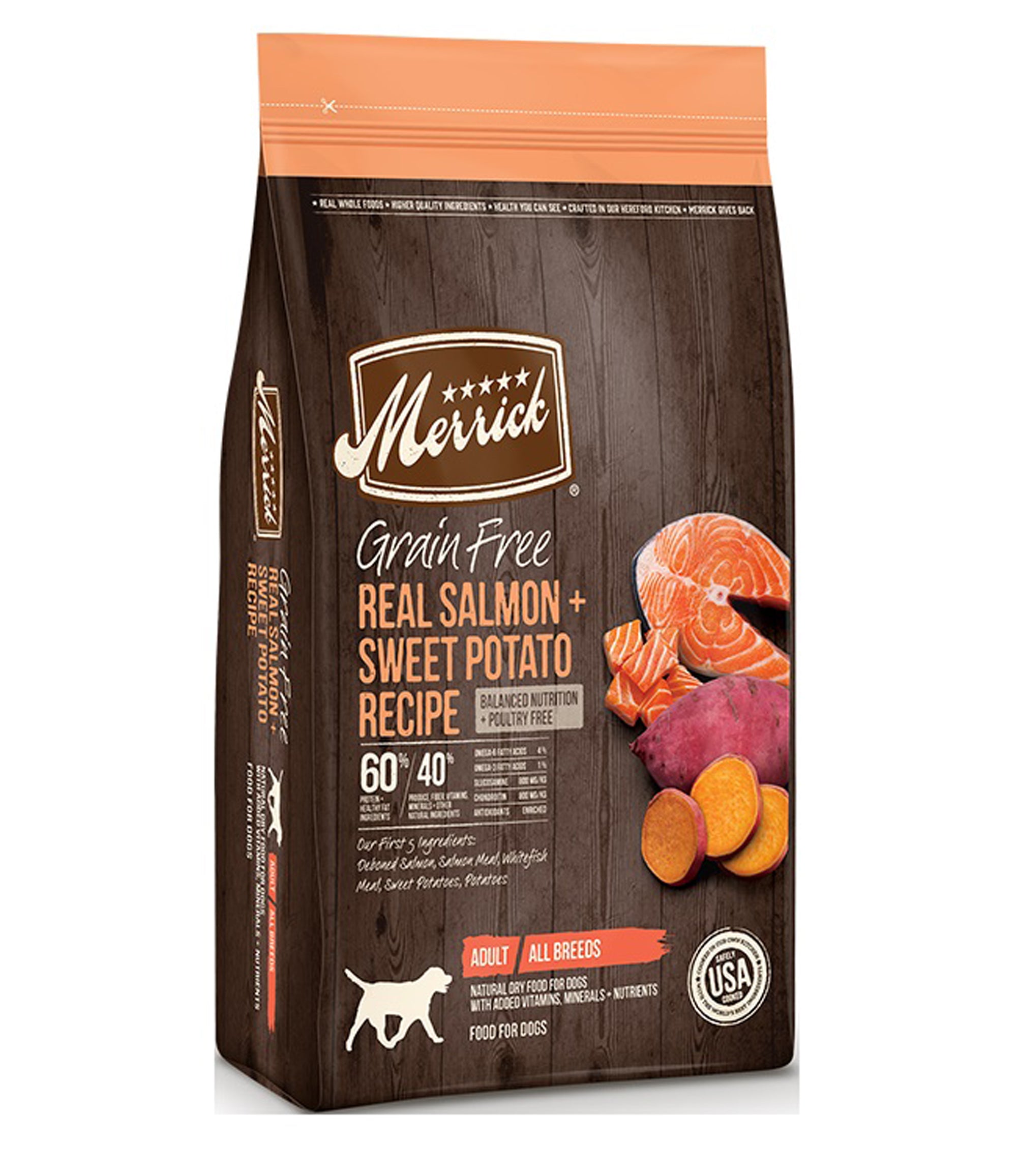 Merrick Grain-Free Real Salmon & Sweet Potato Recipe Dry Dog Food