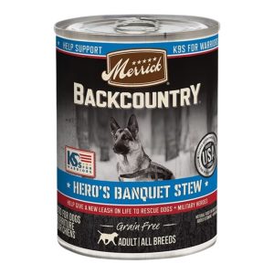 Merrick Backcountry Hero's Banquet Stew Wet Dog Food, 12.7 oz (Case of 12)