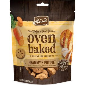 Merrick Oven Baked Grammy's Chicken Pot Pie Dog Treats, 11 oz