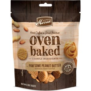 Merrick Oven Baked Pawsome Peanut Butter Dog Treats, 11 oz (Case of 6)