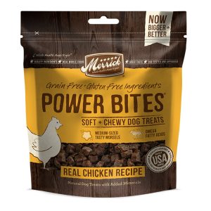 Merrick Power Bites Chicken Dog Treats, 6 oz (Case of 6)