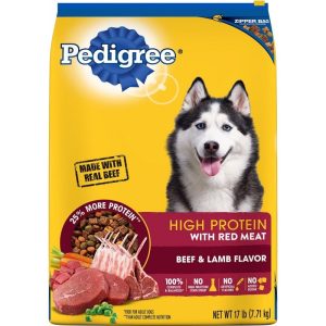 Pedigree High Protein Dry Dog Food, 3.5 lb