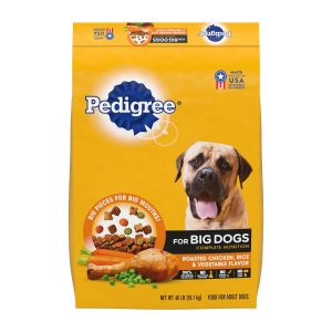 Pedigree Big Dogs Roasted Chicken, Rice & Vegetable Dry Dog Food, 40 lb