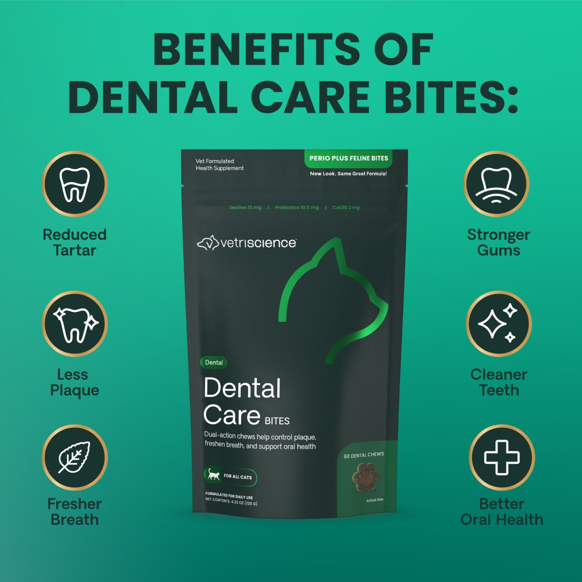 Vetriscience Cat Dental Care Bites 60 Count - Image 5