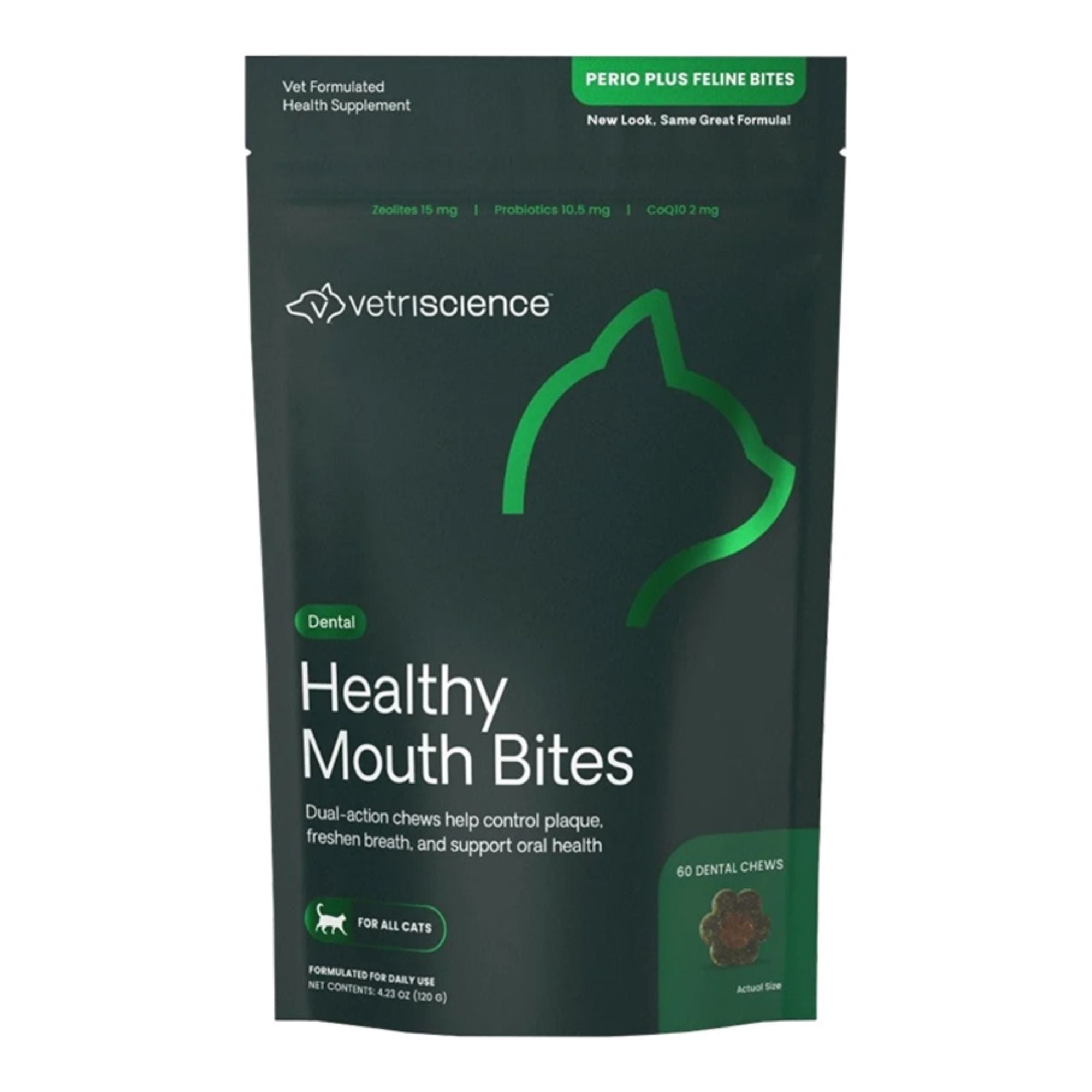 Vetriscience Cat Dental Care Bites 60 Count