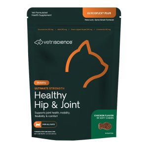 VetriScience GlycoFlex Plus Hip & Joint Chews for Cats, 30 ct