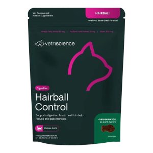 VetriScience Hairball Digestive Support Chews for Cats, 60 ct