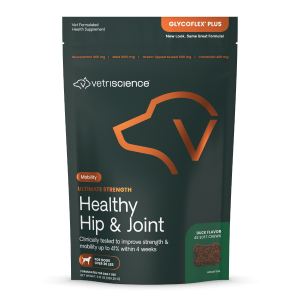 VetriScience GlycoFlex Hip & Joint Chews for Dogs, Duck, 45 Count