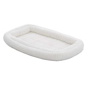QuietTime Deluxe Fleece Double Bolster Dog Bed 22 in