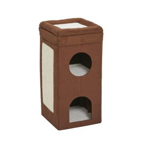 MidWest Curious Cat Cube Condo Brown 15x30